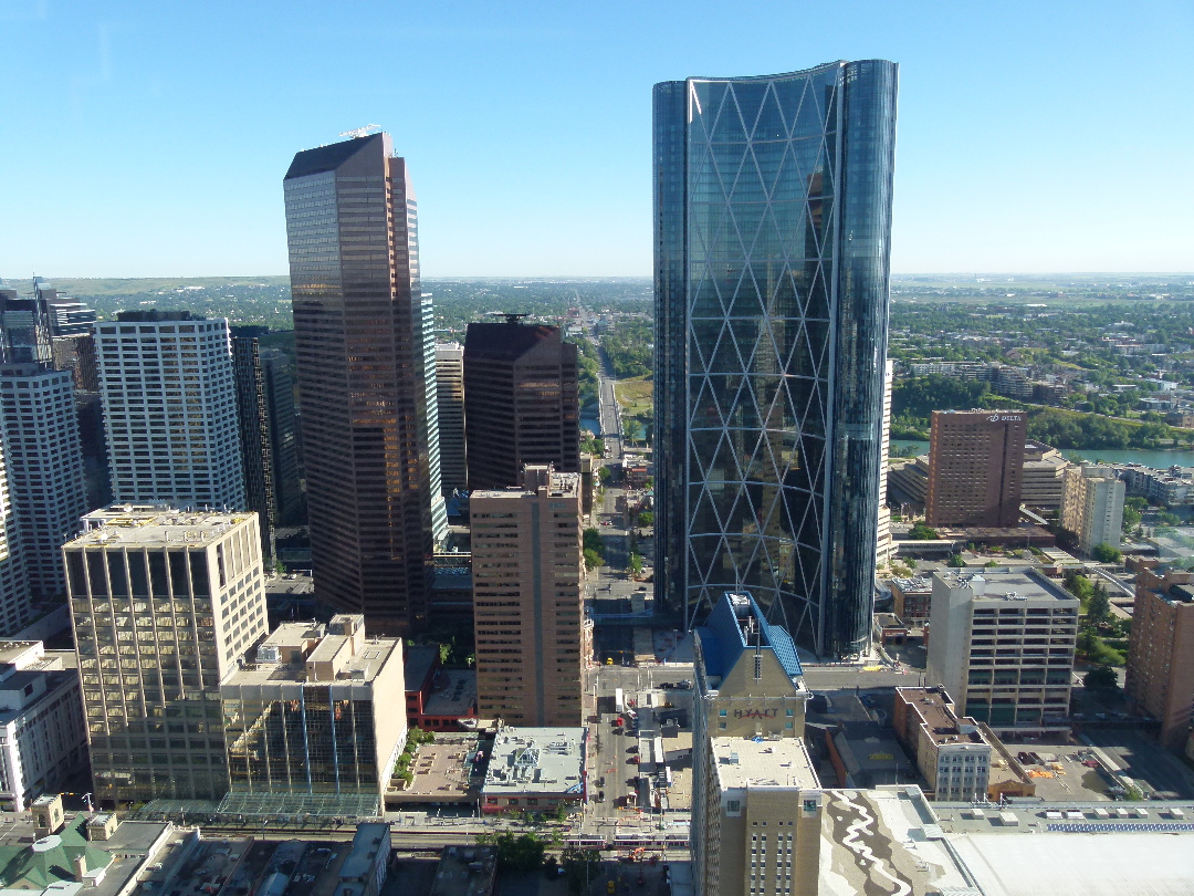 Calgary: Aussicht vom Calgary Tower bei Tag