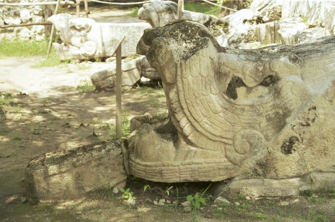 Kopf einer Schlange am Grab des Hohepriesters von Antje Baumann