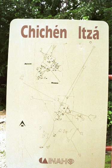 Plan von Chichen Itza von Antje Baumann