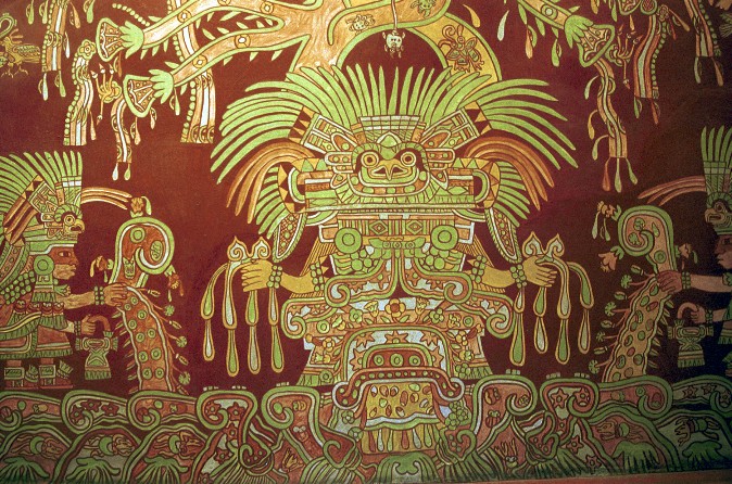 Anthropologische Museum - Gemälde aus Teotihuacan von Antje Baumann