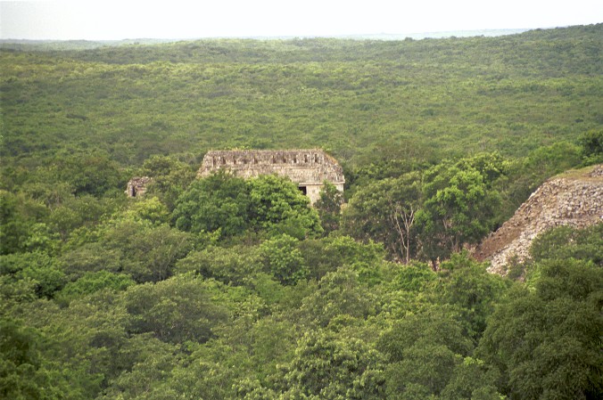 Blick auf Ruinen im Dschungel von Antje Baumann
