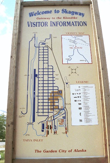 Stadtplan von Skagway von Antje Baumann