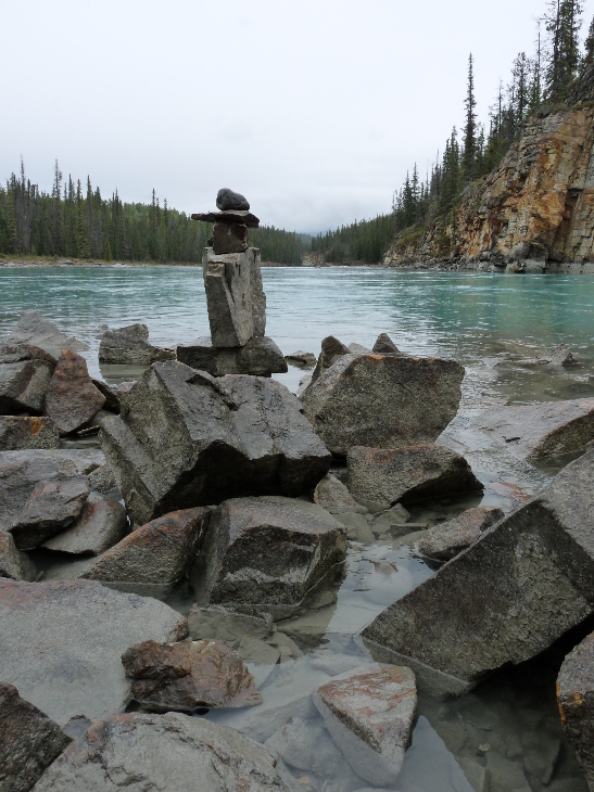 Am Athabasca Fall von Antje Baumann