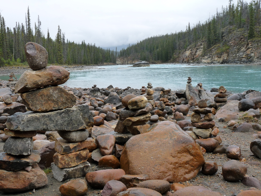 Am Athabasca Fall von Antje Baumann