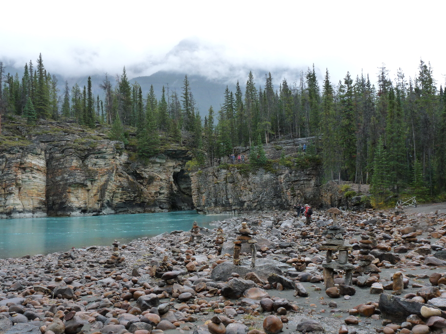 An den Athabasca Falls von Antje Baumann