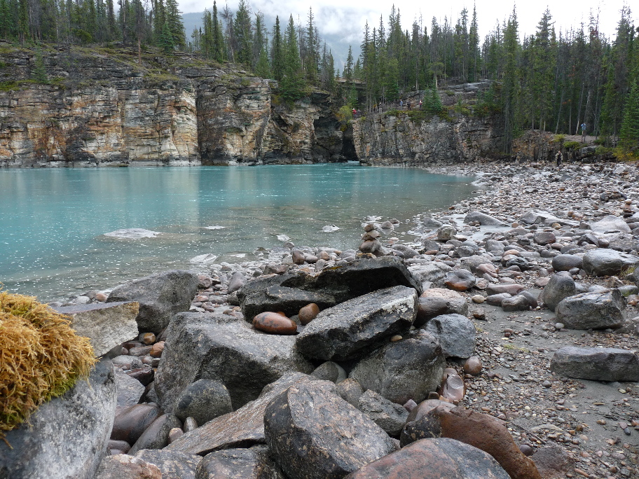 Bei den Athabasca Falls von Antje Baumann