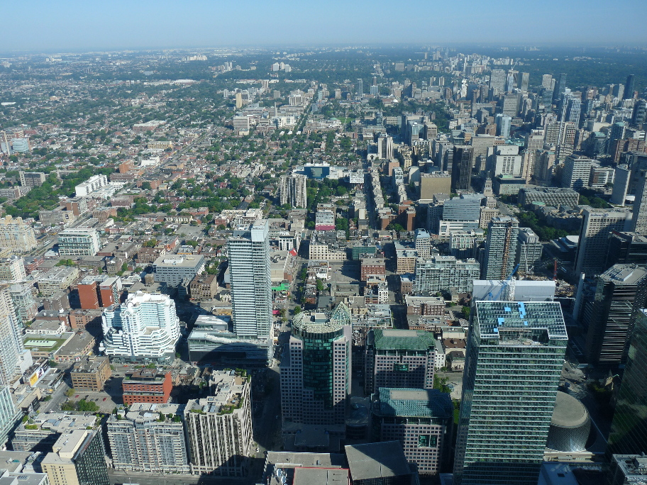 Blick vom CN Tower auf Toronto von Antje Baumann