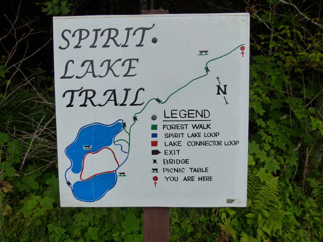 Plan fr den Spirit Lake Trail von Antje Baumann