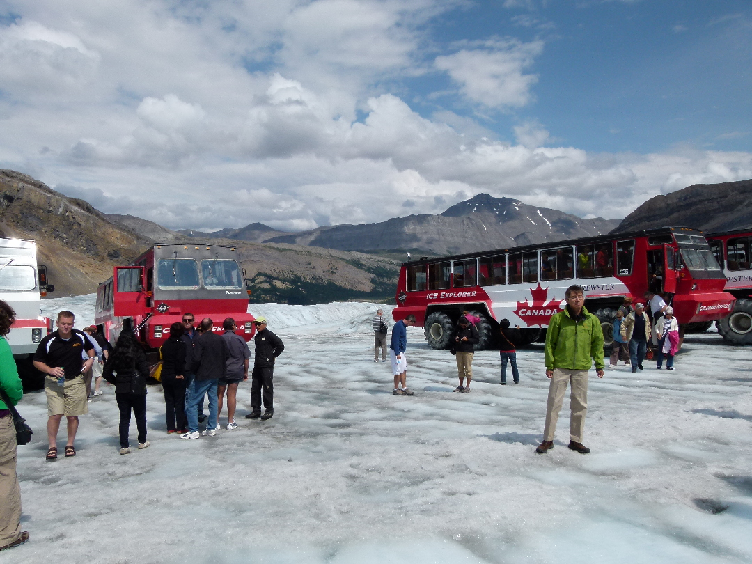 Auf dem Athabasca Gletscher von Antje Baumann