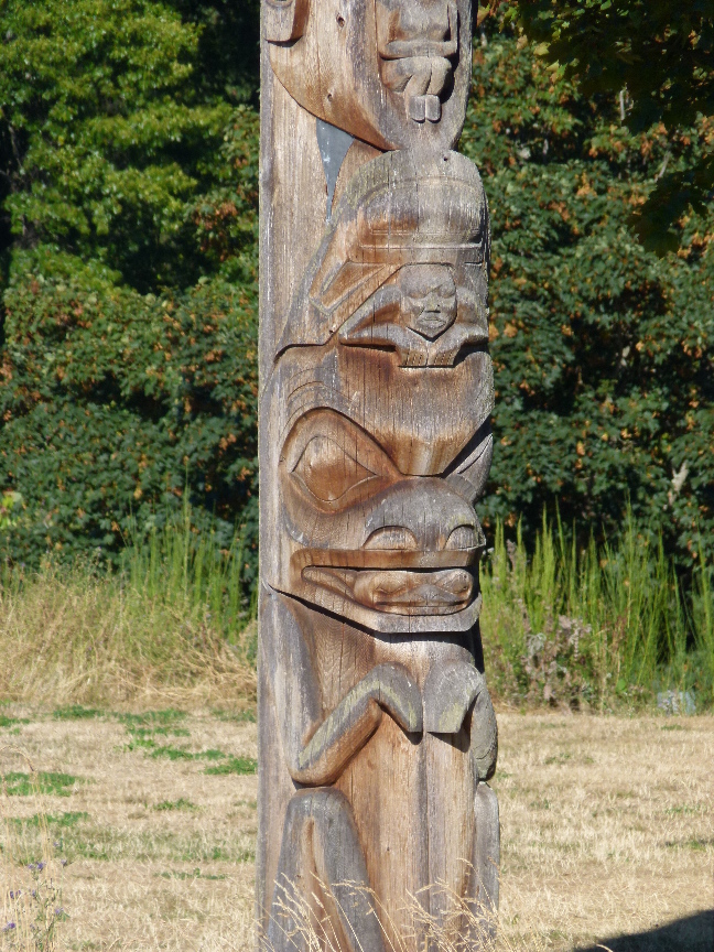 Detail des sim gan xwts'aan (Totem Pole)  von Antje Baumann