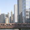 Hochhäuser am Chicago River von Antje Baumann