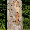 Detail des Beaver Crest Pole von Antje Baumann