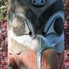 Detail eines Haida Totempfahls von Antje Baumann